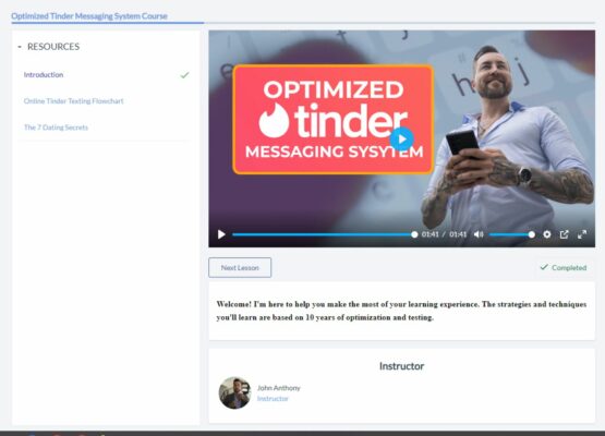 John Anthony – Optimized Tinder Messaging System John Anthony – Optimized Tinder Messaging System