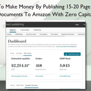 [NEW 2024 SECRET METHOD + GUIDE] How To Make Money By Publishing 15-20 Page Word Documents To Amazon With Zero Capital